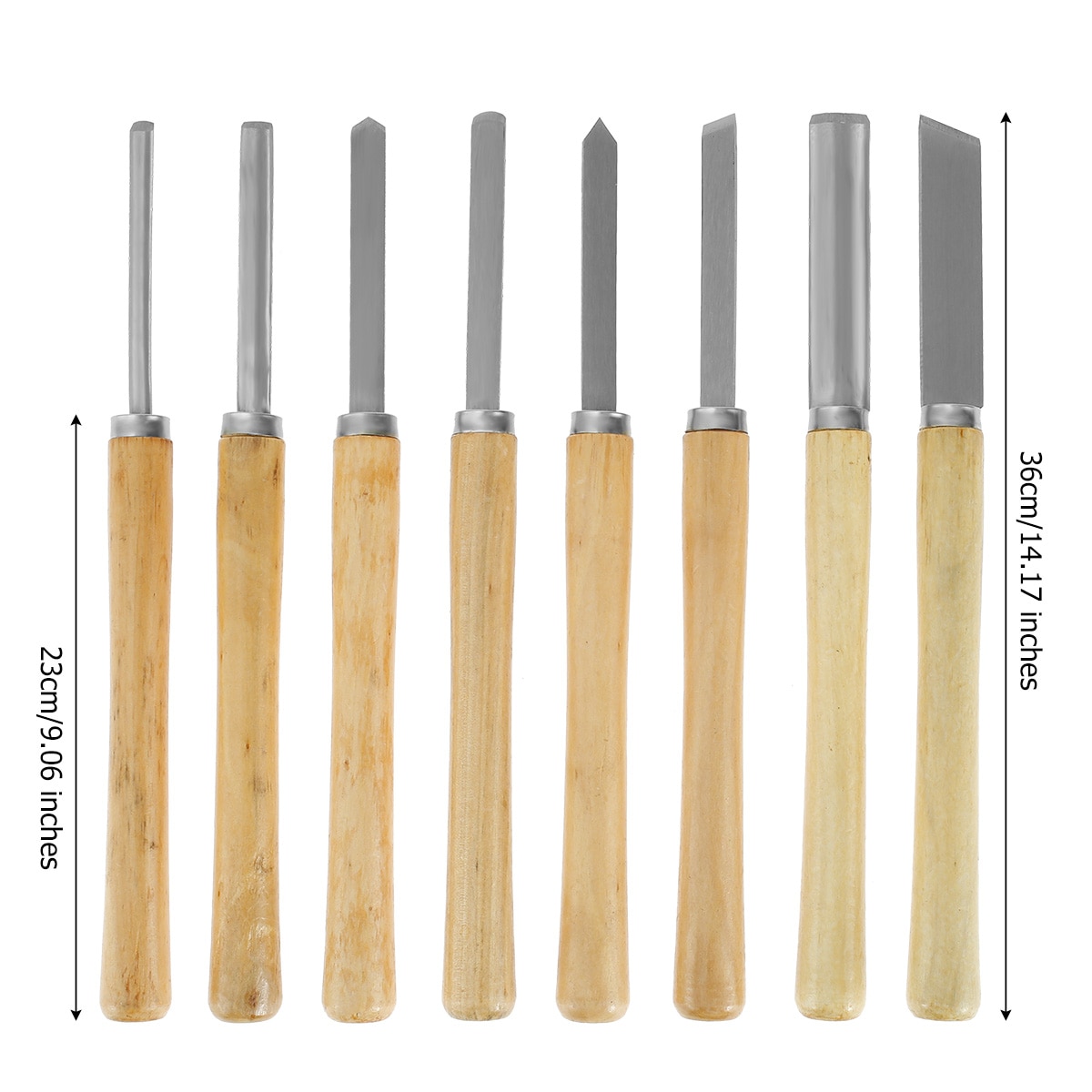 8 개/대 선반 치즐 세트 나무 조각 칼 선반 도구 목공 Gouge Skew 파팅 스피어 목수 도구